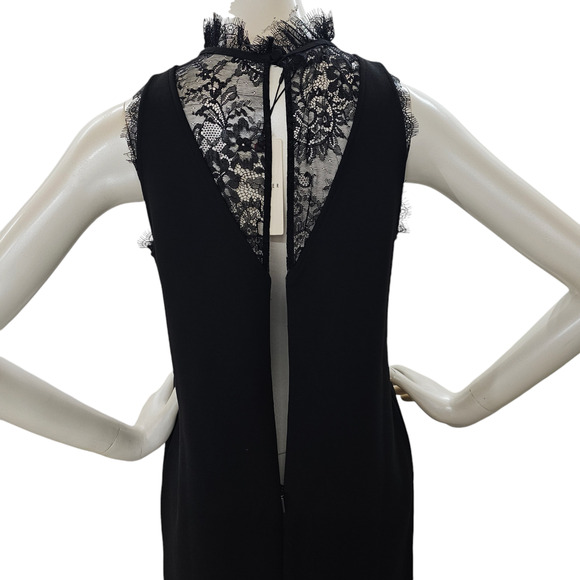 NWT Ted Baker Dress Womens 6 Ted Baker 2 Black Chharis Shift Sleeveless Stretch - Picture 8 of 16